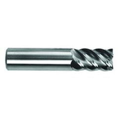 7/16" Dia. - 3" OAL - AlTiN - CBD - 60° Helix HP End Mill - 3 FL - Best Tool & Supply