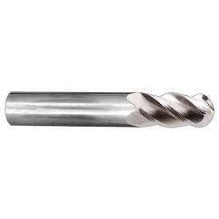 7/32" Dia. - 2-1/2" OAL - Ball Nose SE AlTiN 40° Helix CBD EM - 4 FL - Best Tool & Supply