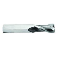 1/4 Dia. x 2-1/2 Overall Length 2-Flute .030 C/R Solid Carbide SE End Mill-Round Shank-Center Cut-AlTiN - Best Tool & Supply