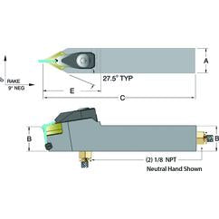 ADDPNN20-4D - 1-1/4 x 1-1/4" Neutral Toolholder - Best Tool & Supply