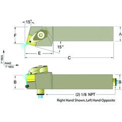 ADSRNL16-4D 1 x 1" LH Toolholder - Best Tool & Supply