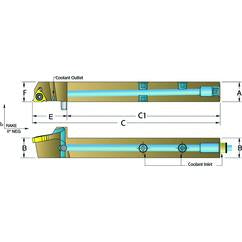 ASER1616-H16 Jet-Stream Toolholder - Best Tool & Supply