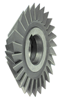 4 x 3/4 x 1-1/4 - HSS - 60 Degree - Double Angle Milling Cutter - 20T - TiCN Coated - Best Tool & Supply