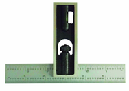 #DS150FM - 150mm - Full Metric Graduation - Double Square - Best Tool & Supply