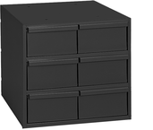 11-5/8" Deep - Steel - 6 Drawers (vertical) - for small part storage - Gray - Best Tool & Supply