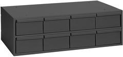 11-5/8" Deep - Steel - 8 Drawer Cabinet - for small part storage - Gray - Best Tool & Supply