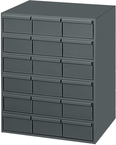 11-5/8" Deep - Steel - 18 Drawers (vertical) - for small part storage - Gray - Best Tool & Supply