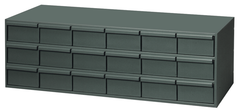 17-1/4" Deep - Steel - 18 Drawer Cabinet - for small part storage - Gray - Best Tool & Supply