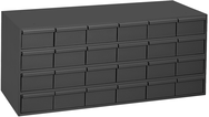 17-1/4" Deep - Steel - 24 Drawer Cabinet - for small part storage - Gray - Best Tool & Supply