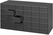 17-1/4" Deep - Steel - 30 Drawer Cabinet - for small part storage - Gray - Best Tool & Supply