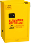 4 Gallon - All Welded - FM Approved - Flammable Safety Cabinet - Self-closing Doors - 1 Shelf - Safety Yellow - Best Tool & Supply