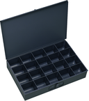 18 x 12 x 3'' - 20 Compartment Steel Boxes - Best Tool & Supply