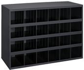 23-7/8 x 12 x 33-3/4'' (24 Compartments) - Steel Compartment Bin Cabinet - Best Tool & Supply
