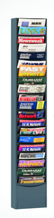 9-3/4 x 4-1/8 x 58'' - 20 Pocket Literature Rack - Best Tool & Supply