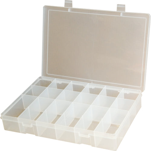 18 COMPARTMENT BOX CLEAR - Best Tool & Supply