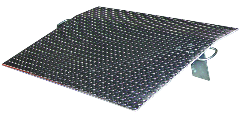 Aluminum Dockplates - #E4848 - 2600 lb Load Capacity - Not for use with fork trucks - Best Tool & Supply