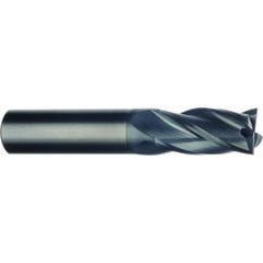 20mm Dia. x 104mm Overall Length 4-Flute Square End Solid Carbide SE End Mill-Round Shank-Center Cut-AlTiN - Best Tool & Supply