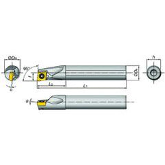 E16-SDXXR2-D20 Indexable Coolant Thru Boring Bar - Best Tool & Supply