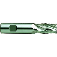 3/8 X 3/8 X 3/4 X 2-1/2 4Fl Reg CC Fine Rougher M42 TiAlN-Futura Coated - Best Tool & Supply