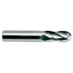 1/4 X 1/4 X 3/4 X 2-1/2 4Fl Reg SE Ball CBD TiAlN-Futura Coated EM - - Best Tool & Supply