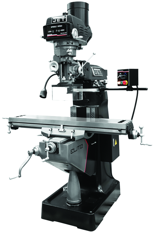 9 x 49" Table Variable Speed Mill With 3-Axis ACU-RITE 200S (Knee) DRO and Servo X - Y-Axis Powerfeeds - Best Tool & Supply