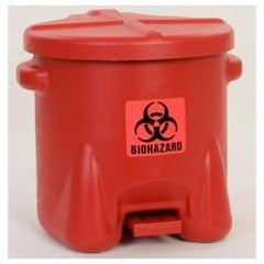 10 GAL POLY BIOHAZ SAFETY WASTE CAN - Best Tool & Supply