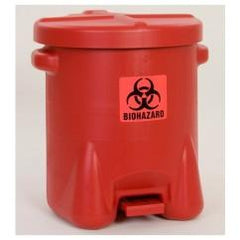 14 GAL POLY BIOHAZ SAFETY WASTE CAN - Best Tool & Supply