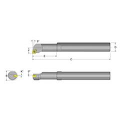 S06M-SCLPR-2 Right Hand 3/8 Shank Indexable Boring Bar - Best Tool & Supply