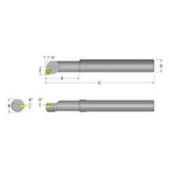 S10S-SCLPR-3 Right Hand 5/8 Shank Indexable Boring Bar - Best Tool & Supply