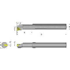 S06M-STUCR-2 Right Hand 3/8 Shank Indexable Boring Bar - Best Tool & Supply