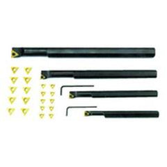 4 Pc. RH Boring Bar Set with 20 Inserts - Best Tool & Supply