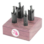 1/2; 5/8; 3/4 ; & 1" Dia - 1/2'' Shank - Hole Cutter Set - Best Tool & Supply