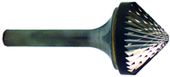 SK9 1 x 1/2 x 1/4" SH Dbl Cut 90° Cone Shape - CBD - Burr - Best Tool & Supply