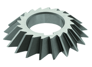 5 x 3/4 x 1-1/4 - HSS - 45 Degree - Right Hand Single Angle Milling Cutter - 24T - TiN Coated - Best Tool & Supply