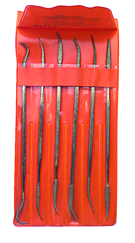 6 Pc. Diamond Length - 6"OAL - DE Riffler File Set - Best Tool & Supply