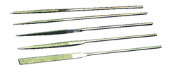 5 Pc. 2-3/4" Diamond Length - 5-1/2" OAL - 150 Grit - Diamond Needle File Set - Best Tool & Supply