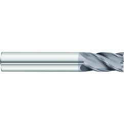 1/2 x 1/2 x 1 x 3 OAL .030 C/R 4 Flute Carbide End Mill - Round Shank-AlCrN Coated - Best Tool & Supply