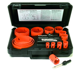 9 Pc. Bi-Metal Electricians and Plumbers Hole Saw Kit - Best Tool & Supply