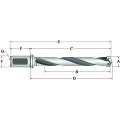 240Z0H-20FM Flanged T-A® Spade Blade Holder - Helical Flute- Series Z - Best Tool & Supply
