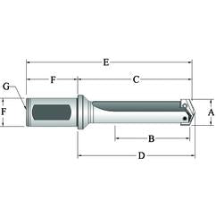 22040S-150F Spade Blade Holder - Straight Flute- Series 4 - Best Tool & Supply