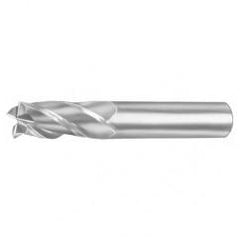 4mm Dia. x 57mm Overall Length 3-Flute Square End Solid Carbide SE End Mill-Round Shank-Center Cut-AlTiN - Best Tool & Supply