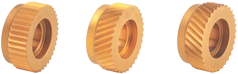 Knurling Wheel - 1/4" Hole Dia; 1/2" Dia; 40 TPI; Straight - Best Tool & Supply