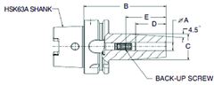 14mm HSK63A Shrink Fit Toolholder - 160mm Gauge Length - Best Tool & Supply