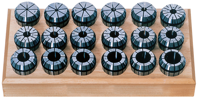 23 Pc. Collet Set - 4mm to 26mm - ER40 Style Collet - Best Tool & Supply