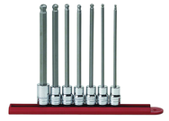 7PC SAE LONG BALL HEX BIT SKT SET - Best Tool & Supply