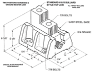 2 Pc. Boring Mill Jaws - #HR-BM-14-6-TJ For 14" Chucks - Best Tool & Supply