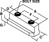 1/2-13 (B210) Jaw Nut - #JN-82-A - For B210 Chucks - Best Tool & Supply