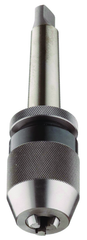 1/32 - 1/2'' Capacity - 3 MT Shank - Keyless Drill Chuck with Integral Shank - Best Tool & Supply