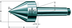 4MT HD 60° Pipe Nose - Live Center - Best Tool & Supply