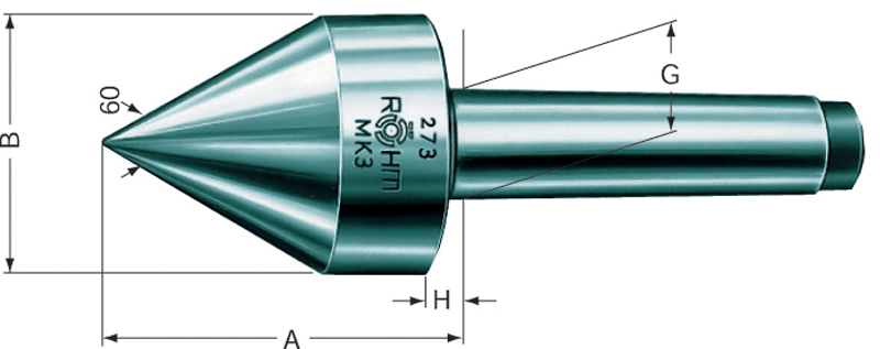 3MT HD 60° Pipe Nose - Live Center - Best Tool & Supply